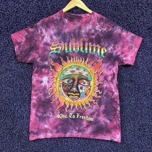 Sublime 40oz to Freedom Album Sun Ska Band Tie Dye T-Shirt M
